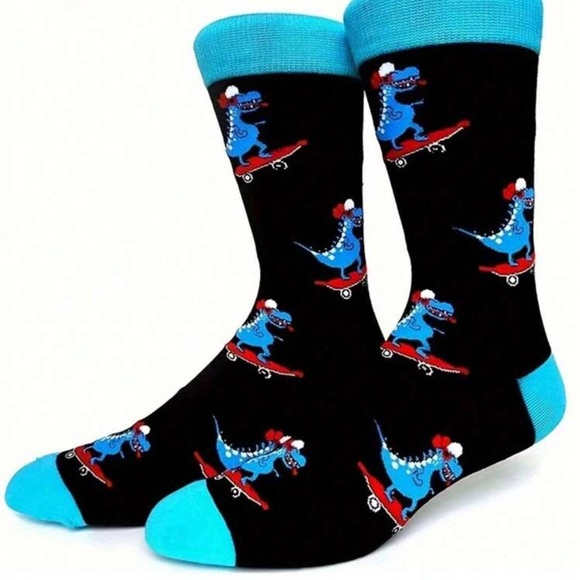 Other - Blue Dinosaur Men’s NEW Skateboard Socks